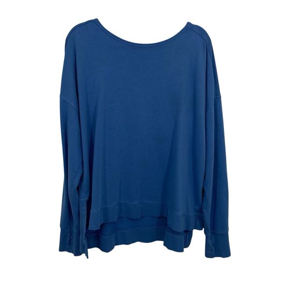 Sweaty Betty After Class Cross Back Sweatshirt size XXL Light Blue - Picture 1 of 11